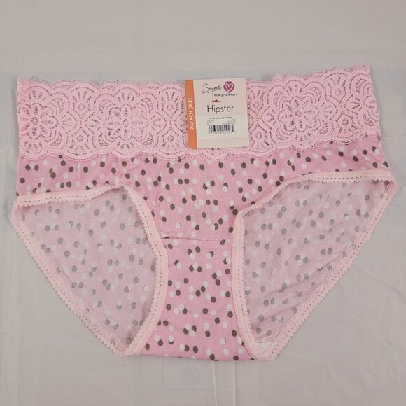 Secret Treasures Women’s 3-Pack Multi-Color Lace Trim Hipster Panties – Size XS - Picture 11 of 15